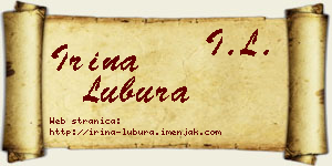 Irina Lubura vizit kartica